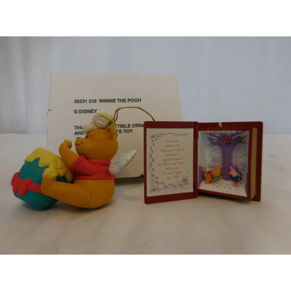 Grolier Disney Ornament Winnie the Pooh Hunny Pot The Pooh #4 Tracking The Jagul